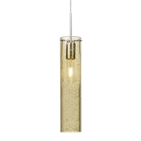 Besa Lighting Juni 16 Cord Pendant, Gold Bubble, Satin Nickel, 1x60W Incandescent 1JT-JUNI16GD-SN